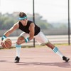 ONUPGO 5 Pieces Sweatbands Socks Set Striped Sports Headband Wrist