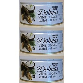 Trader Joe's - Dolmas Vine Leaves Stuffed with Rice NET WT 9.9 OZ (280g) - 3-PACK