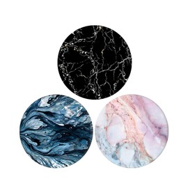 FCVHEDS Foldable Phone Stand 360° Swivel Grips Phone Holder Handle Tablet(3 Pack) - Classic Colored Marble Powder