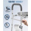 Toilet Seat Riser Extra Wide, 500lb Raised Toilet Seat with