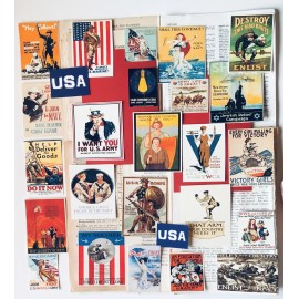 Unbranded Scrapbooking Supplies, Military Ephemera, Vintage Book Pages, Army Navy Pictures