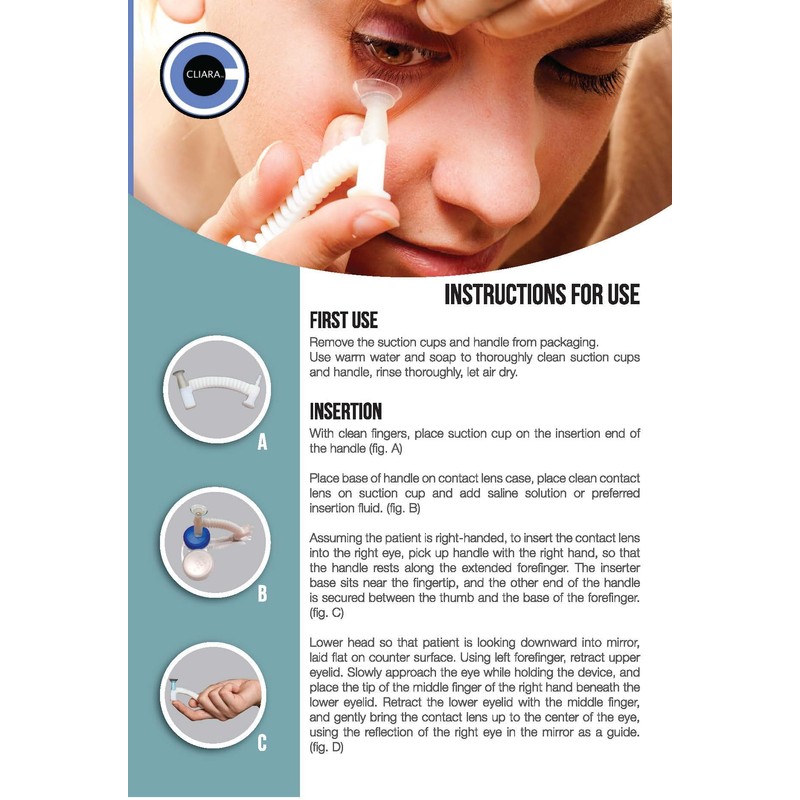 CHIO Premium Applicator/Inserter for Soft Contact Lenses and Hard Contact