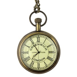 Nauticalia 2944 Greenwich Meridian Pocket Watch, 5 cm