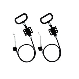 KUANYUOO Recliner Sofa and Reclined Chair Replacement Cable D Handle Pull Type, S-Shaped(Z Tip) End, Total Cable Length (Include Handle) : 29inch, Exposed Cable Length:3.5inch DASS-1, 2Pcs