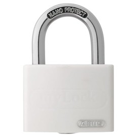 ABUS 508721 T65AL/40 "myLock" Aluminium Padlock, White