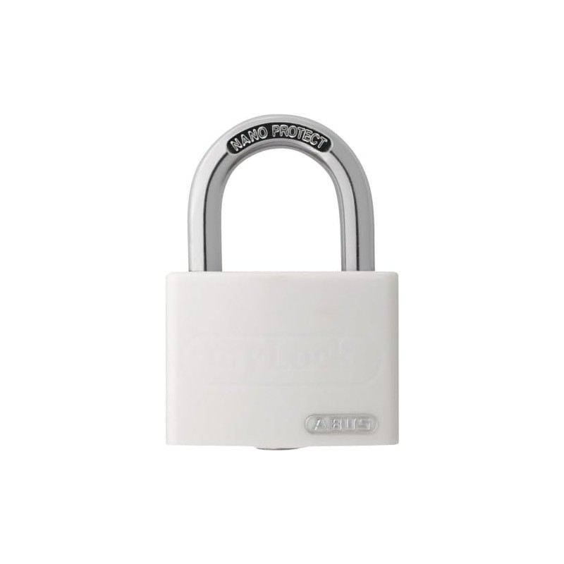 ABUS 508721 T65AL/40 "myLock" Aluminium Padlock, White