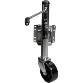 Bastion Bolt On 1200 Lb Capacity Marine Swivel Single Wheel Trailer Tongue Jack