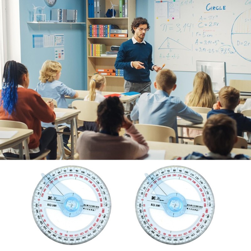 3 Pcs Protractor Circle Protractor 10cm Plastic Protractor Angle Measure