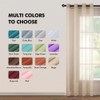 MIULEE 2 Panels Beige Semi Sheer Window Curtains Elegant Grommet