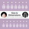 Modelones Nail Tips, Pre-shaped Full Cover Fake Nails Soft Gel