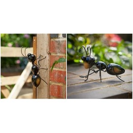 Garden Mile® Metal Hanging Garden Ant Ornament Wall Hanging Made from Recycled Metal