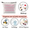 JXGZSO Feminist Makeup Bag Gaslight Gatekeep Girlboss Gaslighter Gift Working