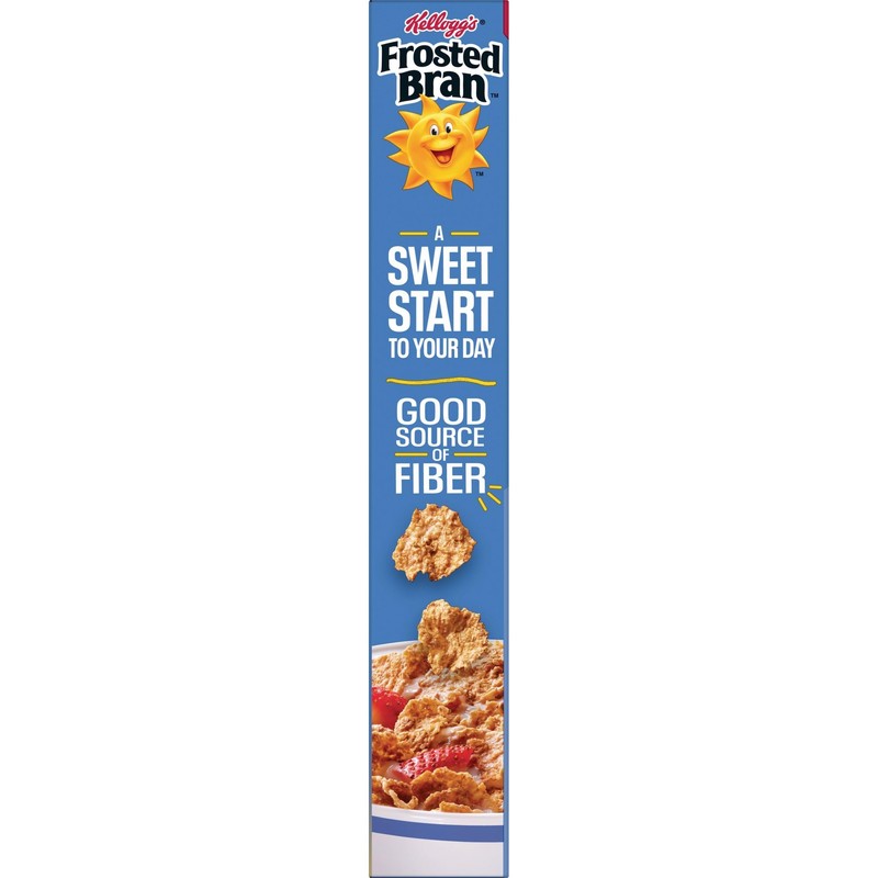 Kellogg's Frosted Bran Breakfast Cereal, Fiber Cereal, Family Breakfast, Original,
