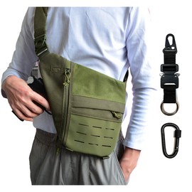 Concealed Carry Sling Bag for Men, Chest Holster Bag of Pistols Anti-Thief Crossbody Daypack Personal Pocket Sling Pack
