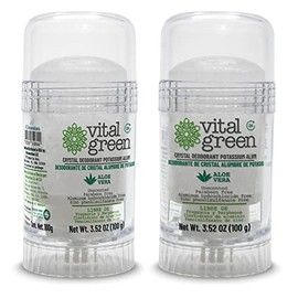 Desodorante Piedra Natural Aloe Vera 100g Sin Color 2 u/pqt