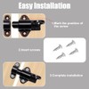 Self-Closing Latches, 2/4Pcs Spring Bolt Latches Aluminum Alloy Sliding Latches