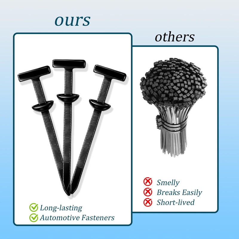 Cable Tie Buckle, 120 Pcs Nylon Universal Snap-Fit Fastening Clips