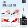 LOVICVKEM Nail Tips and Glue Gel Kit, Kleber Gel Nail