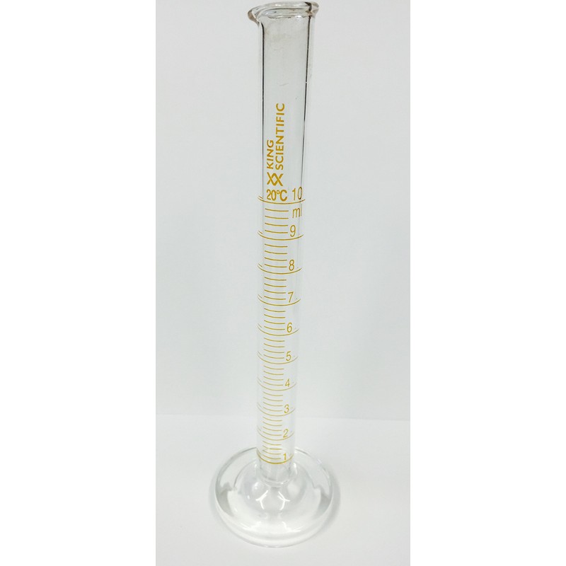 GLASS MEASURING CYLINDER (GRADUATED BOROSILICATE GLASS) 10ML