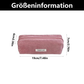 YUGUOLAN Aesthetic Pencil Case, Pencil Case, Pencil Case, Pencil Case, for Girls, Teenagers, Pencil Case, Pencil Case, School Pencil Case for School, Office (Pink), pink, Personality