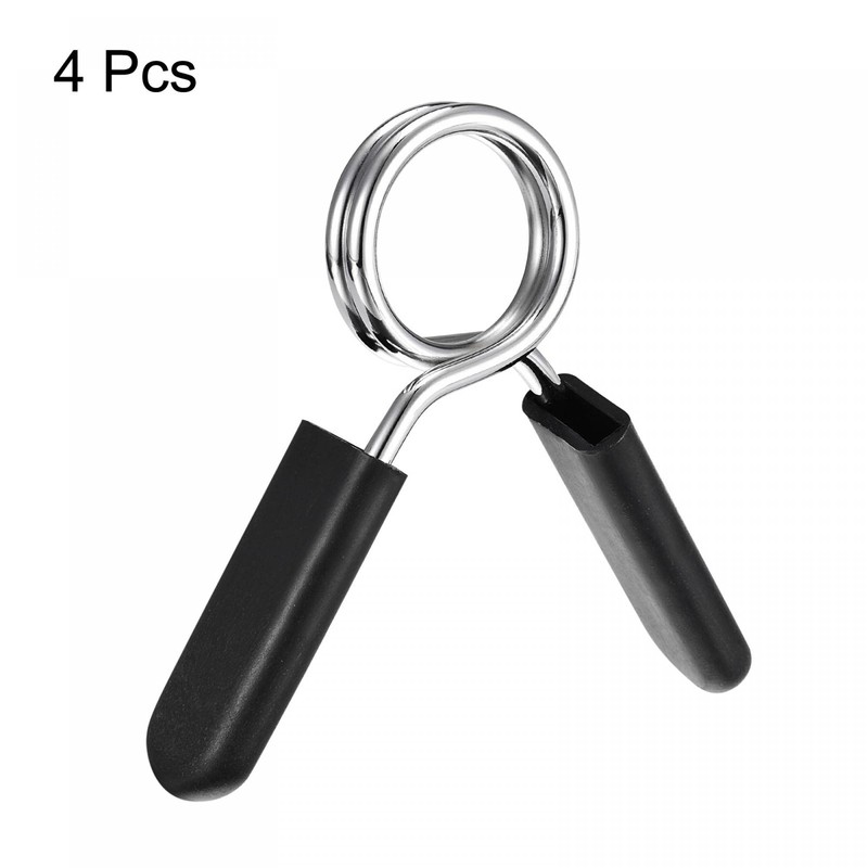 sourcing map Spring Clip Collars, 4pcs 24mm Gym Weight Bar