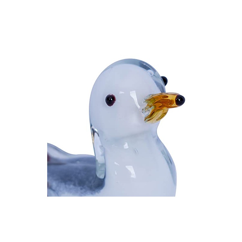 levandeo Designer Sculpture Seagull Height 8 cm Glass Sculpture Glass