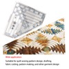 Wifehelper Mini Quilt Ruler Tool Mesh Pineapple Sewing Ruler Tools
