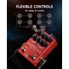 FLAMMA FS22 Delay and Reverb Guitar Effects Pedal Tap Tempo