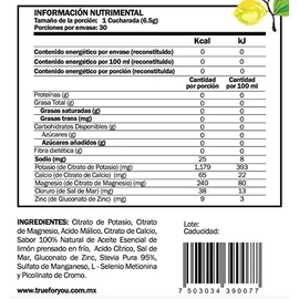 Electrolitos sin Azúcar, Hidratación en Polvo, Adicionado con Calcio, Zinc y Potasio. Keto, Paleo y Vegano, Sabor Frutos del Bosque, Limonada o Mandarina. Paquete con 2 o 3 Pzs. (Limonada, 2Pack)