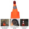 2 Set 30cm Traffic Cones Foldable Reflective Strips Road Safety