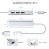 (con Adaptador USB C) 4 En 1 Adaptador USB Ethernet,