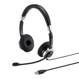 Sanwa Supply MM-HSU15ANC USB Headset with Noise Cancelling Microphone (Binaural)