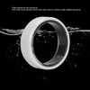 Smart Ring White BT IP68 Waterproof Rechargeable Pedometer Sleep Tracking