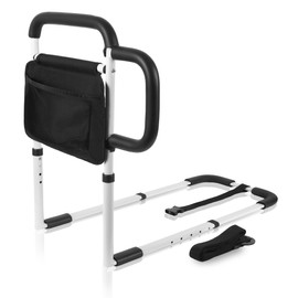 Good Bernie Bed Safety Rails for Elderly Adults, Adjustable Bed Guard Railing with Storage Bag and Side Handle, Bed Assist Bar Fits King, Queen, Full, Twin