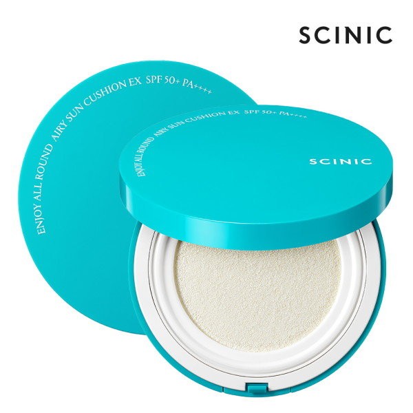 Scinic [Great Cushion/Cooling] All-round airy sun cushion 25g 1+1, 2