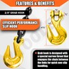 YATOINTO Grade 80 Log Chain 3/8'' X 14 Feet with