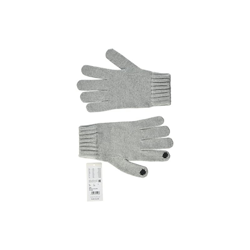 s.Oliver Men's 202.10.111.25.279.2112247 Gloves, 9400, 2, Grey/Black 9400