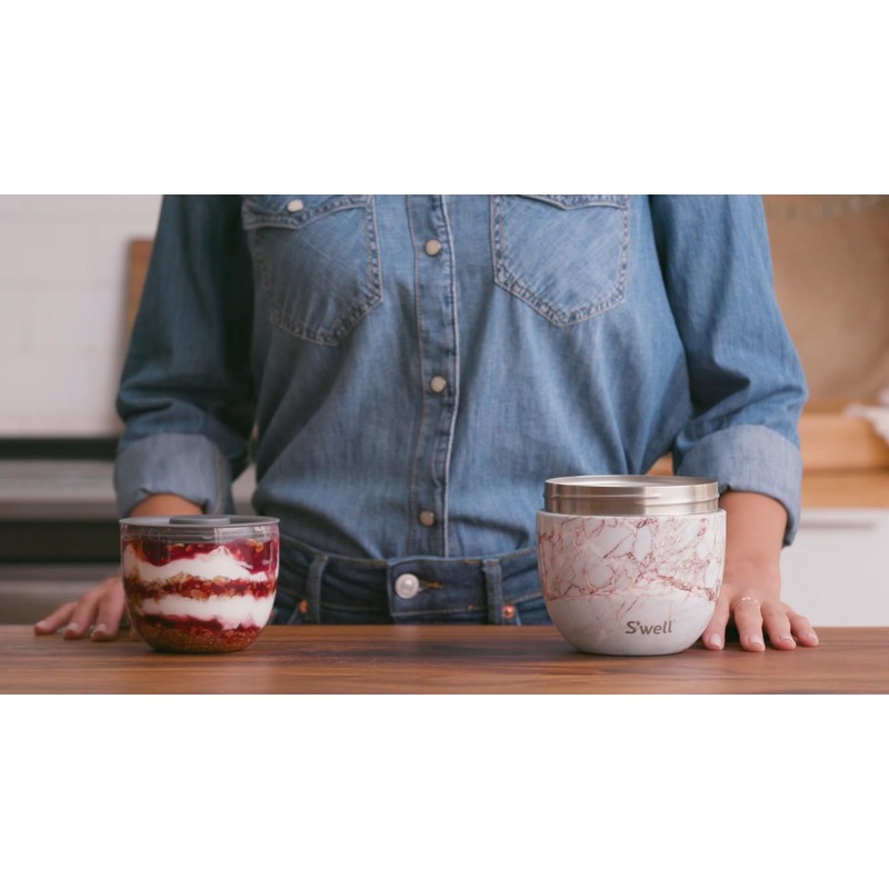 S'well Stainless Steel Bowls Triple-Layered Vacuum-Insulated Containers Keeps Food and