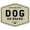 MOLGRAF DOG ON BOARD Sticker (Sand Beige)