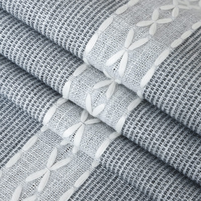 Braided Striped Table Runner Rustic Embroidery Coffee Table Runners for