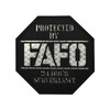 Funny Hook and Loop Patch - Octagon FAFO Reflective Patches,