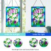 Viveta Hummingbird Stained Glass Window Hanging, Stained Glass Suncatchers for
