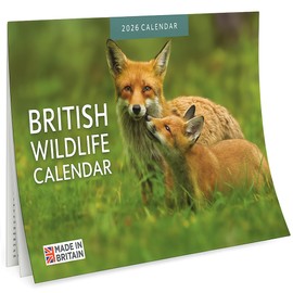 Wall Calendar 2026 British Wildlife for Nature Lovers UK Calendar A3 Month to View Features 12 High Resolution Images Gifts Birthday Presents