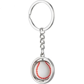 FLYSAVVY Drehbarer Fußball Schlüsselanhänger, 3D Fußball Geschenke Jungen Männer, Sportfan Schlüsselketten Basketball Sachen Zubehör, Geburtstagsgeschenke Jungen Männer