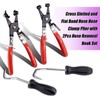 Tools 4Pcs Hose Clamp Plier Set, Including 2Pcs Cross Slotted