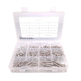 Yodaoke 200pcs #10 304 Stainless Steel Phillips Pan Head Wood Screws Assortment Kit