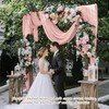 3 Piece 10Ft Cheesecloth Table Runner, Table Decor Romantic Wedding