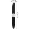 Black Spinning Pen, Writing Tool Practical Metal Fidget Pen Reflector