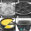 Elite Gourmet Easy Electric 7 Egg Capacity Cooker, Poacher, Omelet