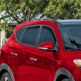 Voron Glass in-Channel Extra Durable Rain Guards for Hyundai Tucson 2016-2020, Window Deflectors, Vent Window Visors, 4 Pieces - 200730